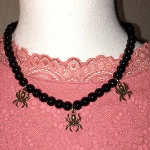 Beautiful spider necklace